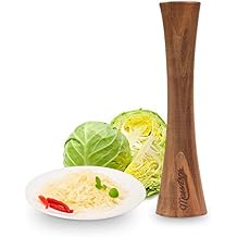 Masontops Pickle Packer - Acacia Wood Vegetable Fermentation Tamper - Cabbage Sauerkraut Pounder - Fermenting Food Tool