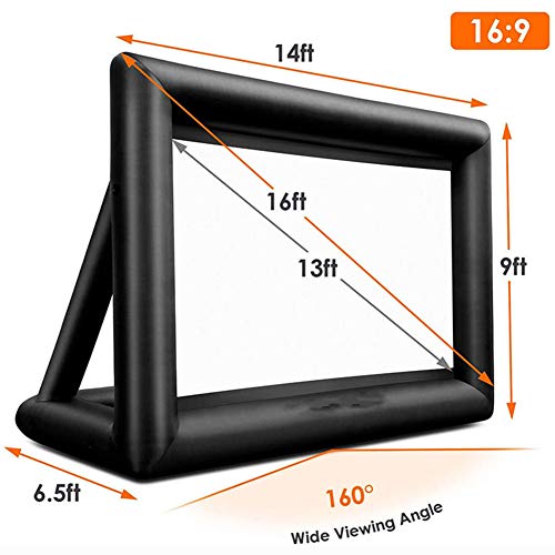 Pantalla de proyección inflable de 200" para cine en casa exterior e interior 5