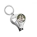 Bulldog Pet Photography Picture Nail Nipper Ring Key Chain Bottle Opener Clipper