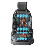 3-in-1 Smart Climate Control Car Seat Cushion Comfortable Massage Cooling Seat Cover for Car Front Seat, 16 Fans Ventilated Cooling Seat Cushion for Car Fit All Season 1 Pack Seat Cooler (Black-1)
