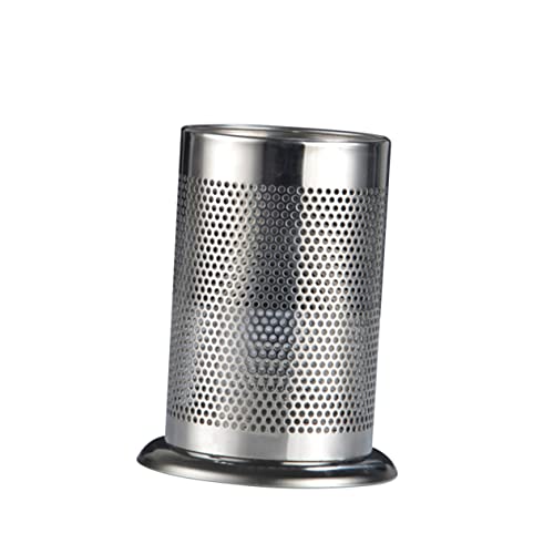 Holibanna Almacenamiento de la encimera soporte para utensilios de cocina taza de utensilio de cocina vajilla rugerizado ayudante de cocina Organizador de herramientas de cocina. Silver
