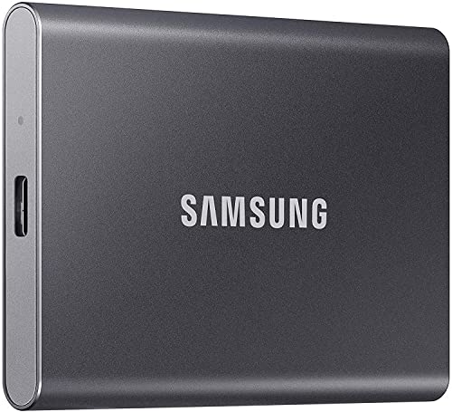 Image of SAMSUNG T7 500GB Portable SSD Hard Drive USB 3.2 Gen.2 10Gb Titan Gray