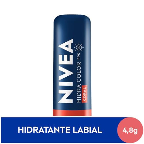 NIVEA Hidratante Labial Hidra Color Coral 4,8g - Combinação de cor intensa com o cuidado confiável