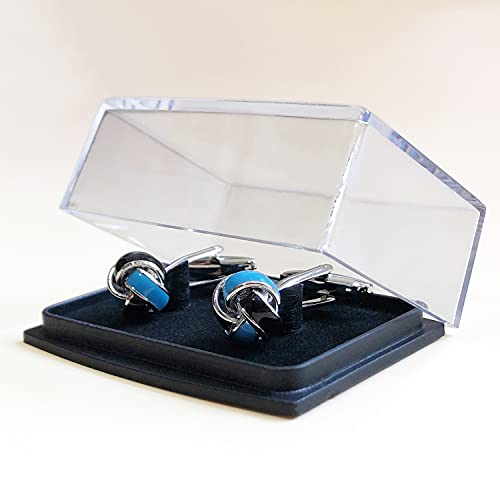 Image of S&W Wedding Cufflinks for Men Cuffs with Gift Box Business for Tuxedo Shirt