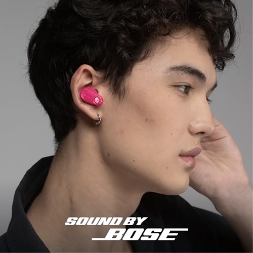 Image of Skullcandy Method 360 ANC Wireless Earbuds, Sound by Bose, Bluetooth Headphones, Premium Noise Cancelling, Up to 40 Hrs Battery, Sweat and Water Resistant, Microphone for iPhone Android - Crazy Pink