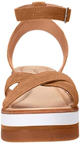 Lucky Brand Women's TARHI Wedge Sandal, Macaroon, 6 | Image 1