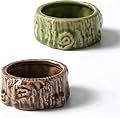 Kelivi Hamster Food Bowl, 2 Packs Ceramic Tree Hamster Bowls Guinea Pig Food Dish Water Bowls for Gerbil Mouse Chinchilla Hedgehog