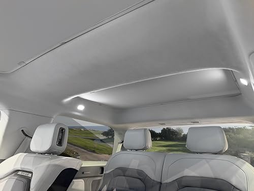 Image of VION R1S Roof Sunshade - Precision Fit, No Sagging, Two Pieces Design, Full Blackout (for Rivian R1S)-Gray