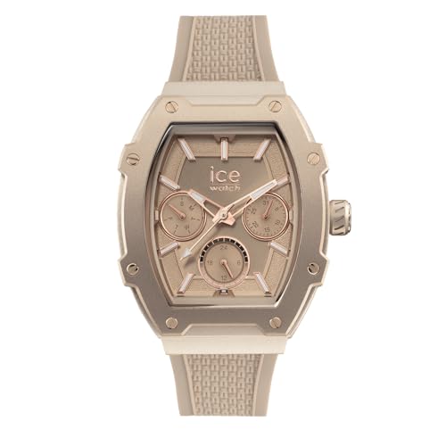 ICE-WATCH - Ice boliday Timeless Taupe - Montre Marron pour Femme avec Bracelet en Silicone - 022861 (Small)