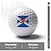 Flag of Scotland with Lion Rampant Custom Golf Ball Soft Practice Golf Balls Performance Distance and Speed for Indoor Outdoor