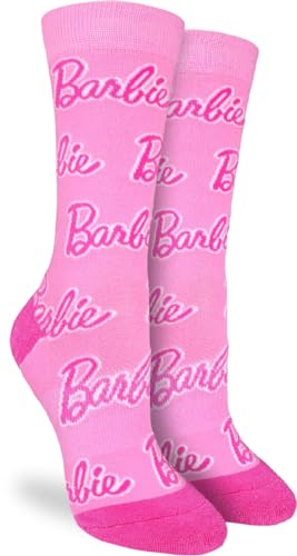 Good Luck Sock Womens Barbie Logo Socks Adult Shoe Size 5-9