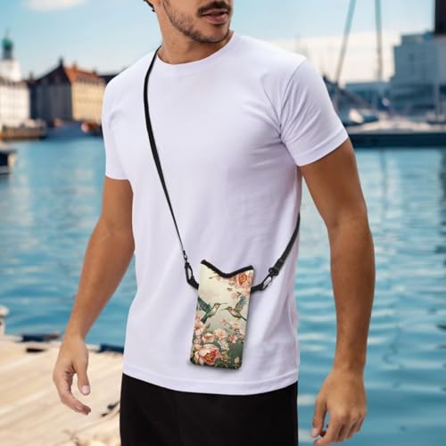 Crossbody Phone Bag Waterproof Mini Cellphone Purse Bag with Adjustable Strap Fits Most Smartphones, 8'' x 4''4