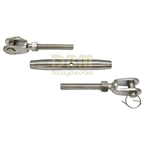 Tensor de cierre cerrado de acero inoxidable marino 1/2'' Quijada-Quijada con capacidad 1200LBS miniatura 3