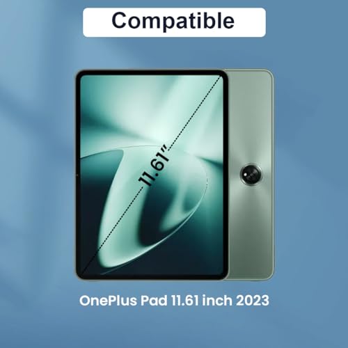Image of Keyboard Case for OnePlus Pad Go 11.35 inch & Oppo Pad Air2 11.4 inch Folio Back Cover with Trackpad, 7 Color Backlit, Multi Angle View, Long Battery, Auto Sleep, Shockproof & Water Resistant