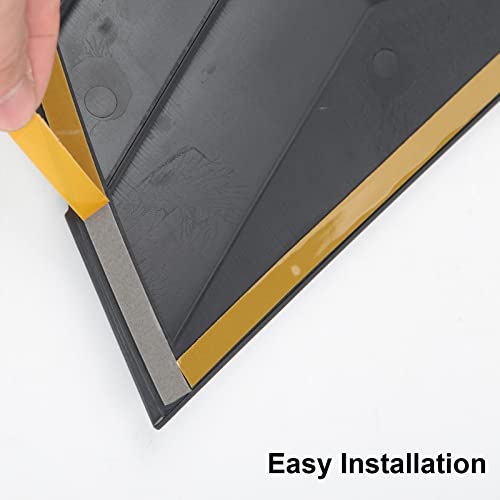 Side Window Louver Covers For Tesla Model Y 2023 2022 2021 Glossy Carbon Fiber Pattern Rear Window Louver Covers 2Pcs #TOP5