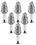 6 Pack BU8H-6PK-01 Spark Plug Fit for Mercury Mariner Replace 6431, Non Resistor, Surface Discharge 