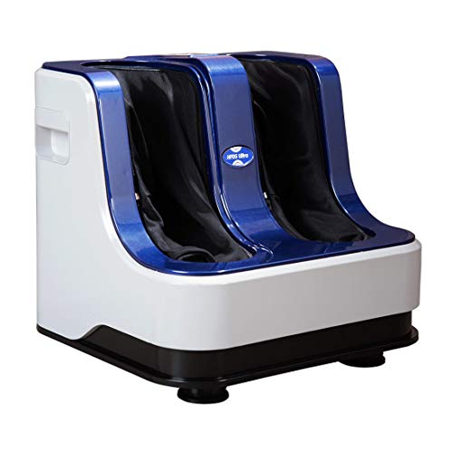 Image of JSB HF05 Ultra Leg and Foot Massager Machine for Pain Relief (With Rubber Kneading Pads), Black