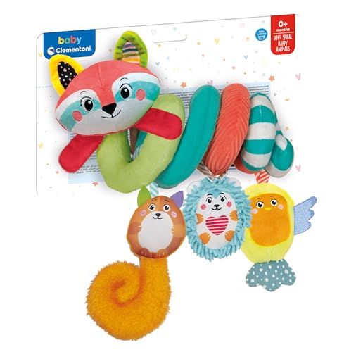 Hochet bébé Clementoni spirale raton laveur dès 0 mois - 3