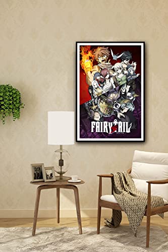 Ukeclvd Fairy Tail Poster Japan Manga Personality Anime Family Decorative Painting Wall Art Canvas Posters Gifts 16X24 Inch No Frame #TOP2