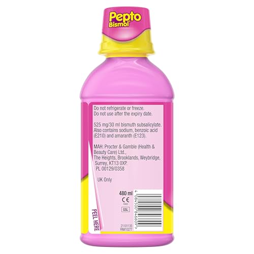 Pepto-Bismol for Nausea, Heartburn, Indigestion, Upset Stomach and Diarrhoea, 5 Symptom Relief 480ml - Image 8