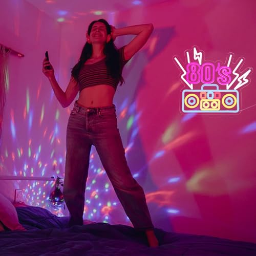 Neon LED Retro Años 80 con Brillo Regulable para Mitigar Luz Estridente 4