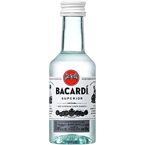 Botellita miniatura ron Bacardi 5cl