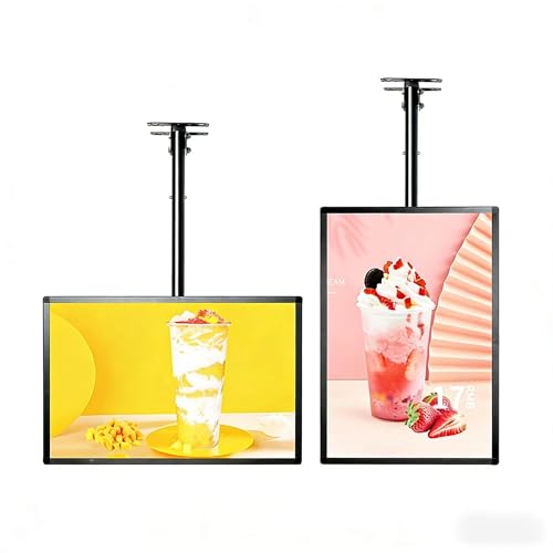 Tablero de Menú Digital para Restaurante,Caja de Luz de Vidrio Templado,Cartelera de Pared, Pantalla Luminosa de Alto Impacto,Marco de Aleación de Aluminio,Cambio Rápido de Imagen. 11.8*15.8in