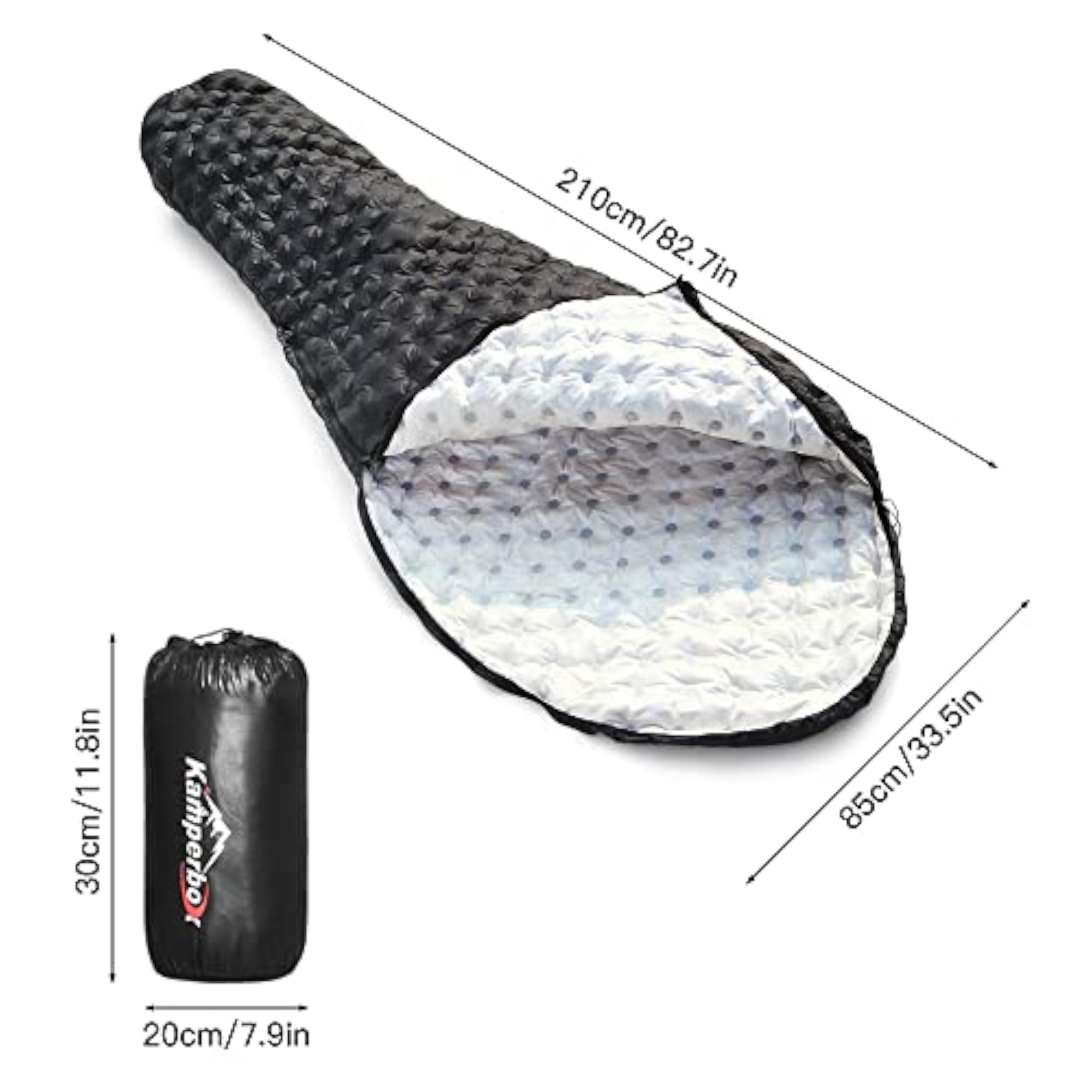 Duck Down Water-Resistant Ultralight Sleeping Bag
