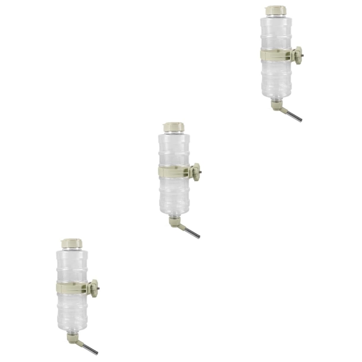 Milisten 3pièces Gourde Eau pour Animaux De Compagnie Distributeur Automatique Bouteille Anti-Fuite pour Chien Et Rongeurs pour Cage Et Intérieur