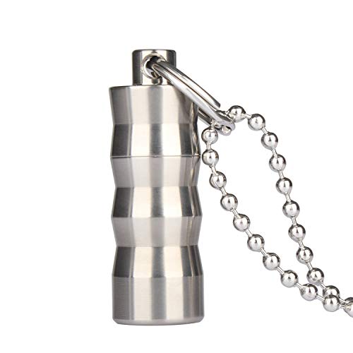TISUR Pill Holders - Super Tiny Titanium Nitro Keychain Pill case - Designed