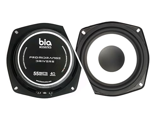 Image of BIA ; ACOUSTICS 5.25 Inch Midrange Woofer for Bookshelf & Tower Speakers (8 ohms)