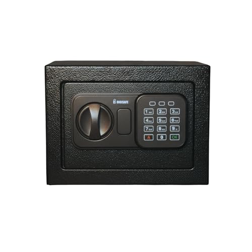 Digisafe Cofre Eletrônico MTDP-17EA com Senha Digital Programável e Chave de Emergência em Aço
