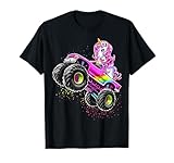 Monster Truck Unicorn Birthday Party Monster Truck Girl Gift T-Shirt