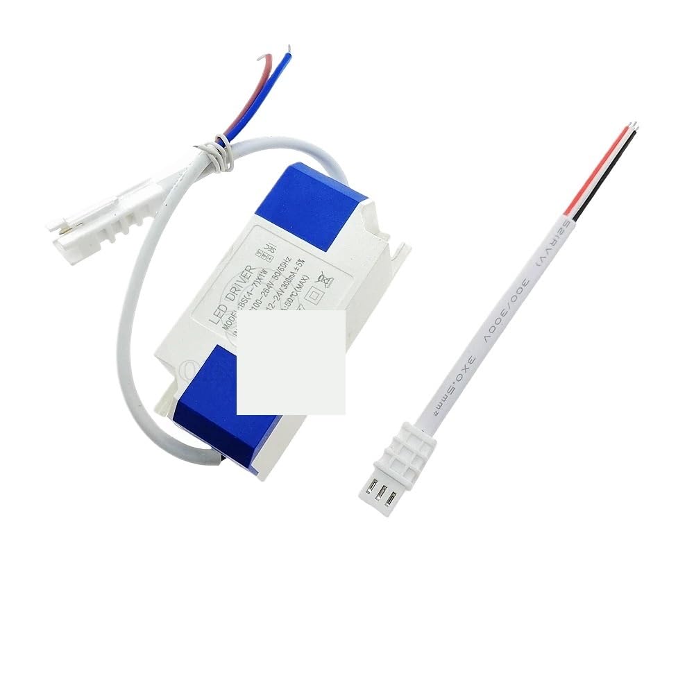 MQXFCZUX 1pcs 8-24W 3Pin 3 Color AC110V 220V LED Driver 300mA Non-Isolation Transformer
