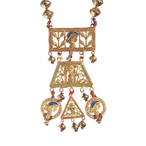 Image of AAKRITI ART CREATIONS Handcrafted Tribal & Ethnic Necklace Collection | Royal, Empress & Nomadic-Inspired Artisan Jewelry | Moonstone, Henna, Floral & Carnival Designs for Women