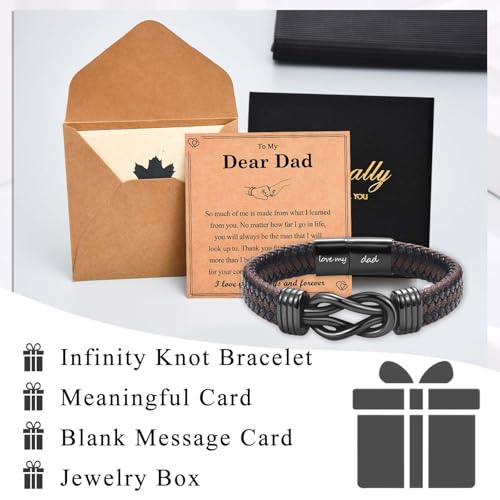 Pulsera Infinity Knot de Cuero para Hombre miniatura 4