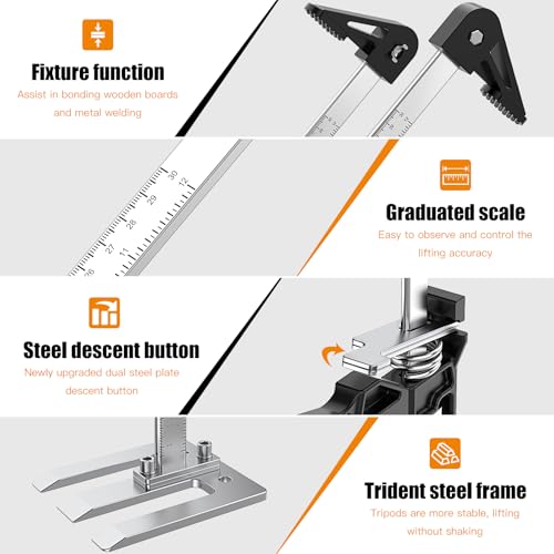 Image of RENYINDA Labor-Saving Arm Jack Multifunctional Construction Jacks, Furniture Jacks，Lift Height 9 inches 400lb Load-Bearing for Installing Windows and Doors, Lifting Furniture, Woodworking Tools