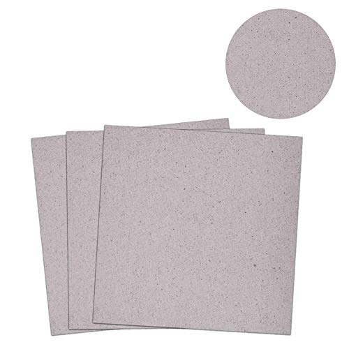 Gudotra 4 x Mikrowellen-Glimmer-Platten für Mikrowellenherde, 13 x 13 cm