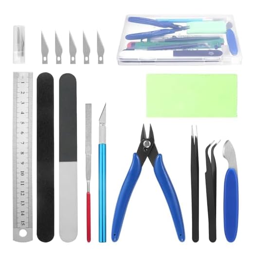 Fippy 11PCS Model Kit Tools, Hobby Model Building Tools, Model Making Tools Kit for Car Model Assembling, Building and Repairing