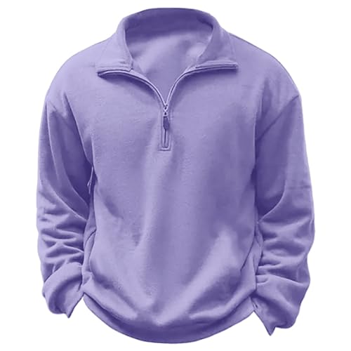 Men's Quarter Zip Up Sweaters Slim Fit Lightweight Mock Neck Zip Up Thermal Cashmere Pullover Casual Polo Sweaters2