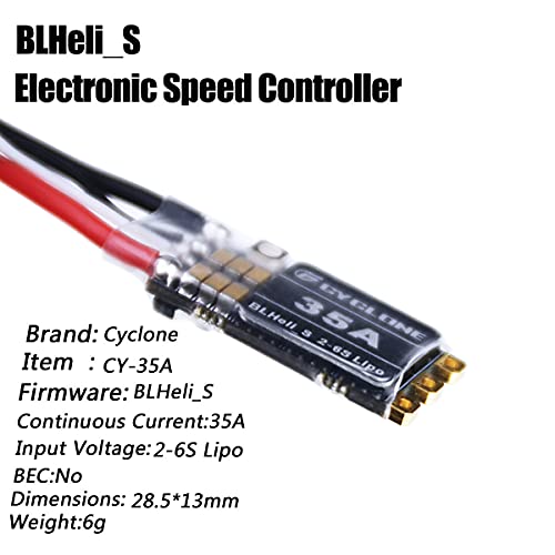 4Pcs 35A Esc 2S-6S Lipo Blheli_S Electronic Speed Controller Support Dshot 150/300 / 600 Brushless Esc For Fpv Racing Drone Multicopter Quadcopter #TOP1