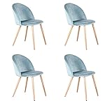 Diseño económico de sillas de comedor de cocina: juego de 2 sillas laterales de estilo, patas de metal fuertes, respaldo tiene un "pequeño radián", se adapta a su cuerpo La forma del respaldo para una comodidad óptima mientras está sentado.