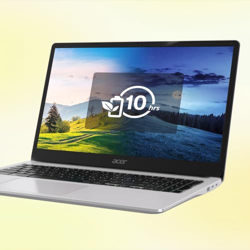 acer Chromebook Laptop, 15.6" FHD Display, Intel N4500, 4GB RAM, 320GB Storage (64GB eMMC+256GB SD), Wi-Fi 6, HDR Camera, All-Day Battery, DTS Audio, Chrome OS – Pure Silver (Business & Student) - Image 5