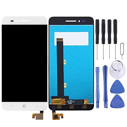 Écran LCD ZTE Blade A610 blanc : bloc complet de remplacement tactile