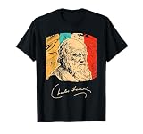Charles Darwin Naturalist Biologist Scientist Retro T shirt T-Shirt
