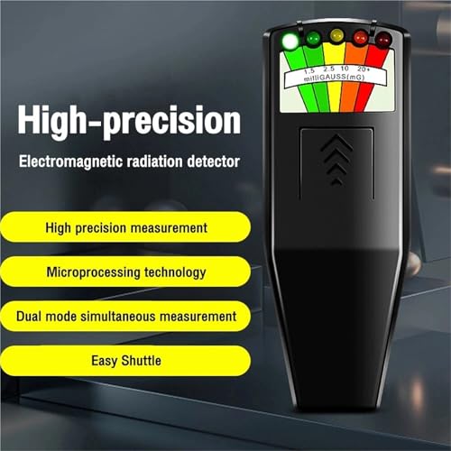 Medidor EMF portátil 5-LED para detección de campos magnéticos miniatura 5