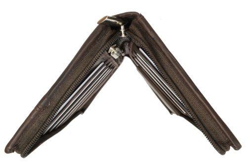 Marshal Zip Around Leather Travel Wallet With Passport And Boarding Pass Holder #TOP2
