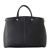 本牛革 お仕事トートバッグ レザー レディース A4 牛革 レザーバッグ リアルレザー ショルダーバッグ vin3b-18r025n (ブラック)