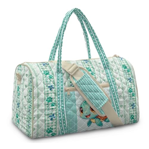 Gogavesne Sea Turtle Carry On Luggage Bag with Adjustable Strap Weekender Bag for Women with Handle Portable Travel Bag for Women Large Capacity Duffel Bag