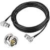 Superbat 3G/6G SDI Cable 10ft BNC Cable 75 ohm BNC Male to Male Right Angle Belden 1855A Support 3G-SDI/6G-SDI/4K Video for Monitor SDI 4K Video Camera Converter etc.